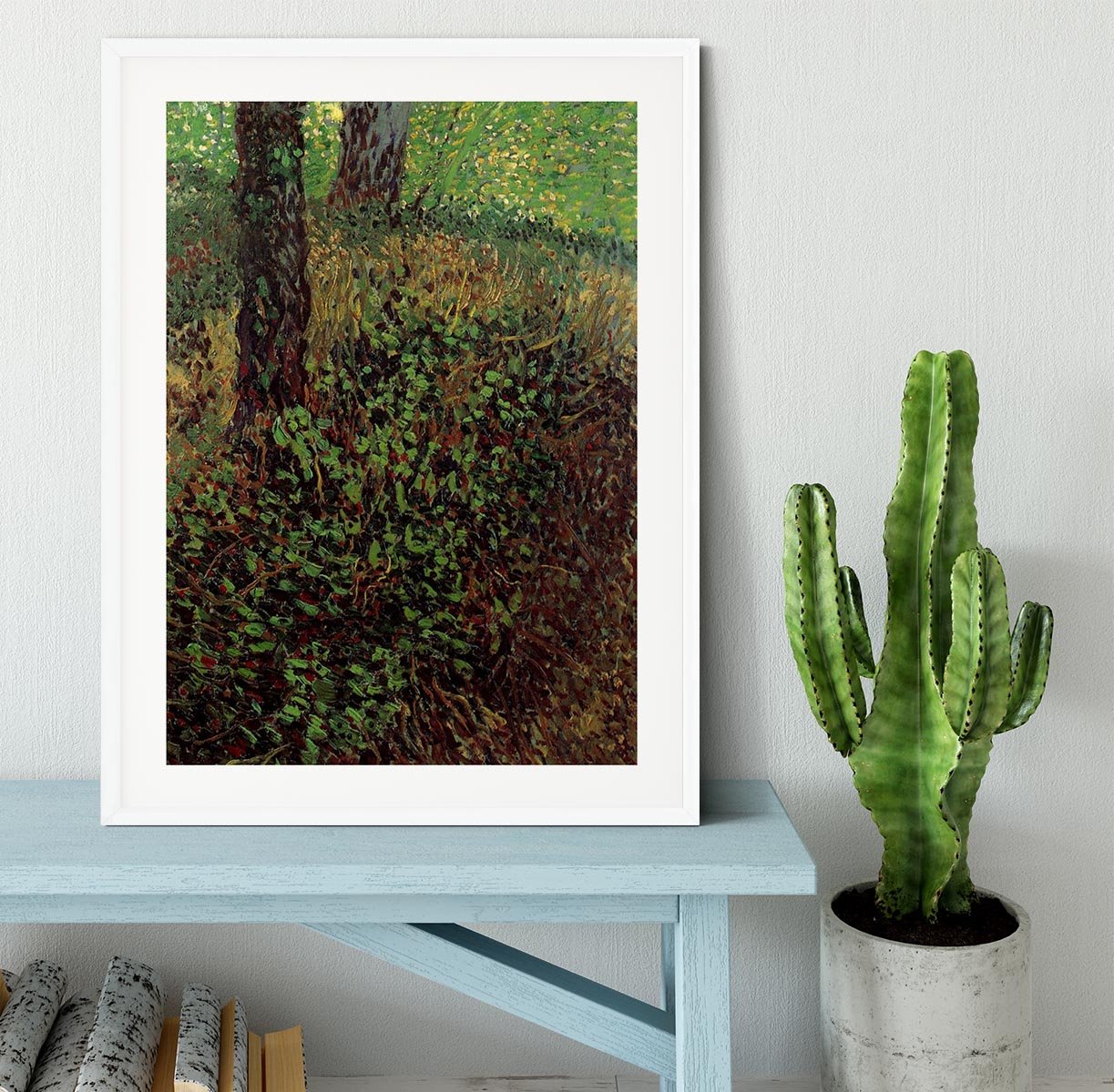 Undergrowth by Van Gogh Framed Print - Canvas Art Rocks - 5