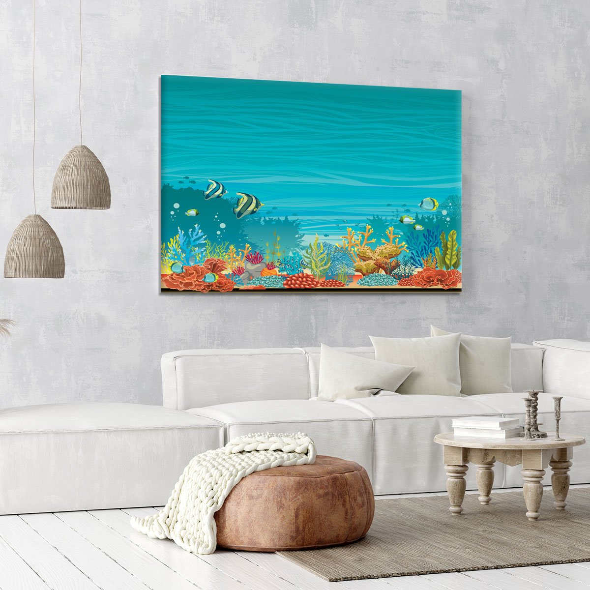 Underwater seascape Canvas Print or Poster