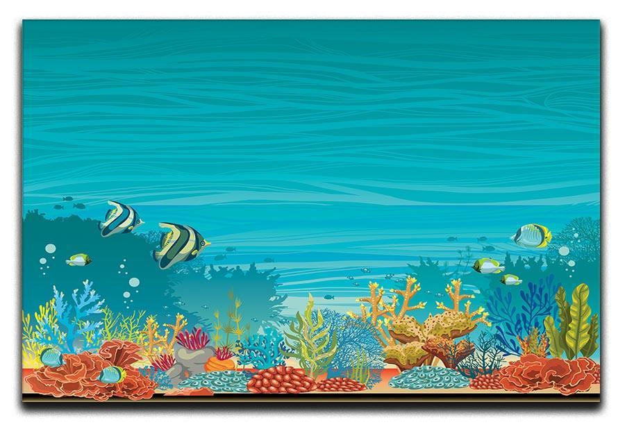 Underwater seascape Canvas Print or Poster  - Canvas Art Rocks - 1