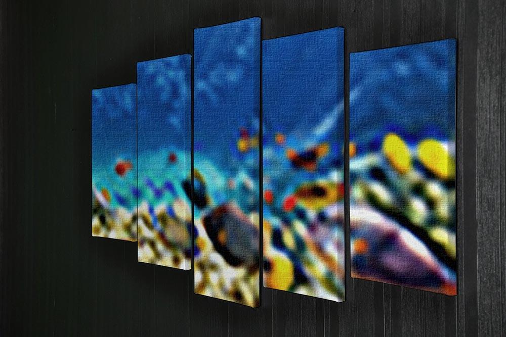 Underwater world 5 Split Panel Canvas  - Canvas Art Rocks - 2