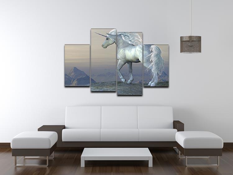 Unicorn Bluff 4 Split Panel Canvas  - Canvas Art Rocks - 3