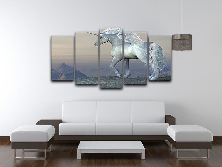 Unicorn Bluff 5 Split Panel Canvas  - Canvas Art Rocks - 3