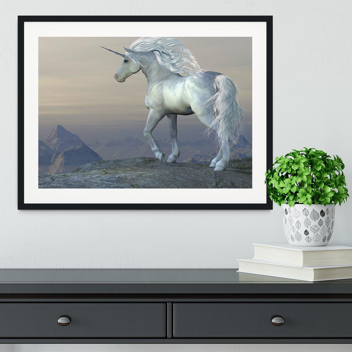 Unicorn Bluff Framed Print - Canvas Art Rocks - 1