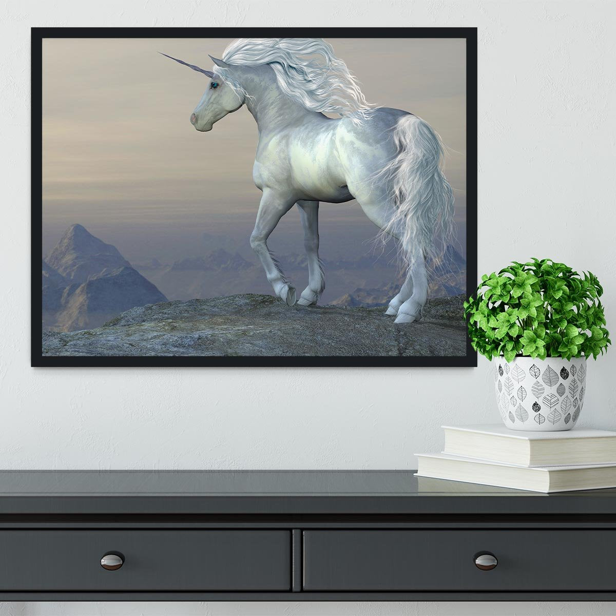 Unicorn Bluff Framed Print - Canvas Art Rocks - 2