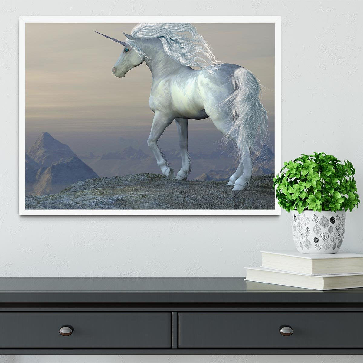 Unicorn Bluff Framed Print - Canvas Art Rocks -6