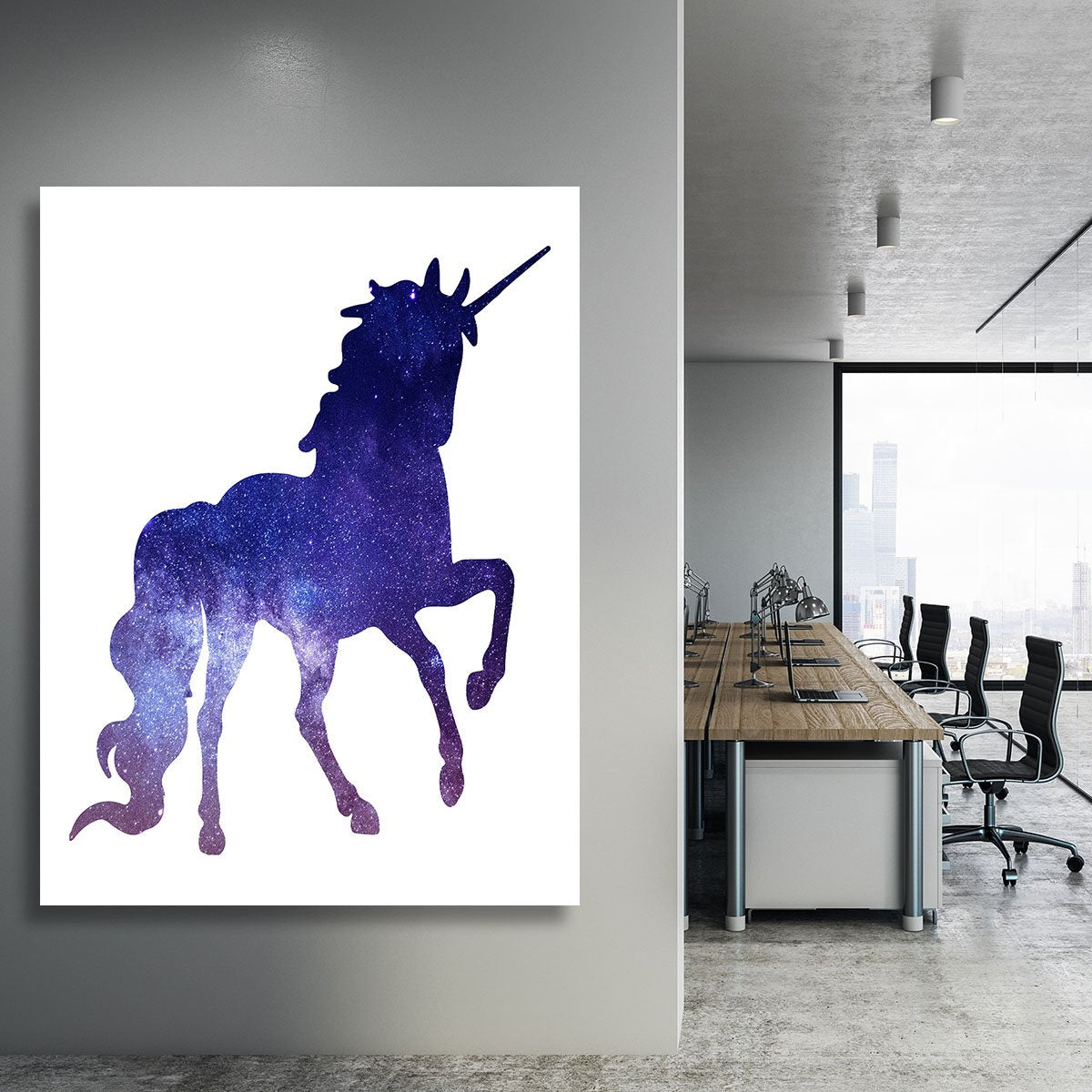 Unicorn Galaxy Canvas Print or Poster
