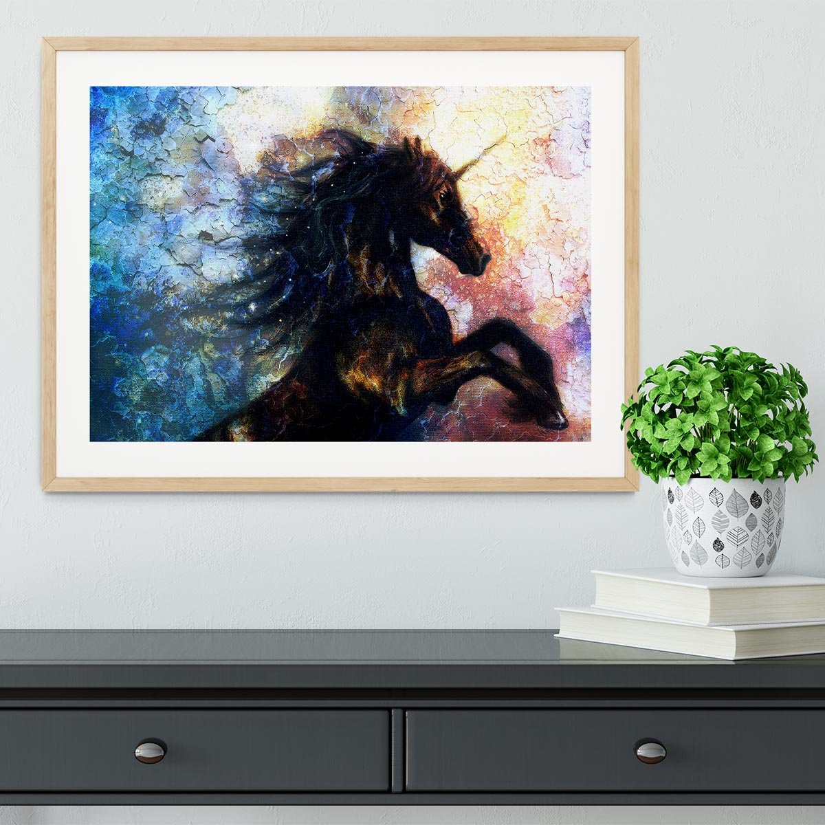 Unicorn dancing Framed Print - Canvas Art Rocks - 3