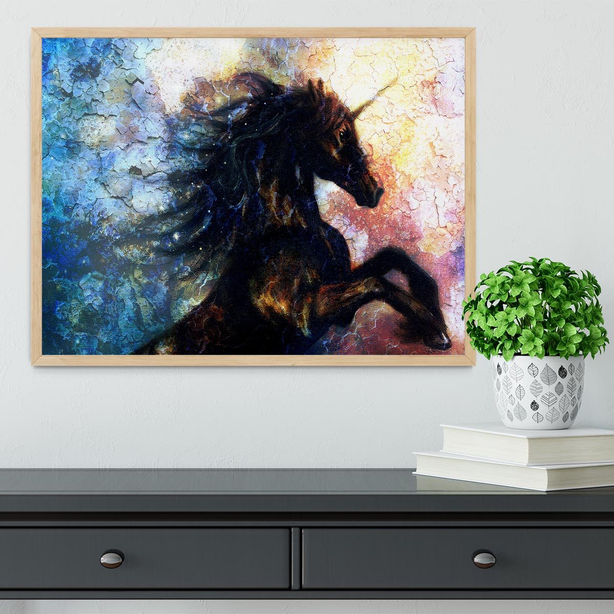 Unicorn dancing Framed Print - Canvas Art Rocks - 4