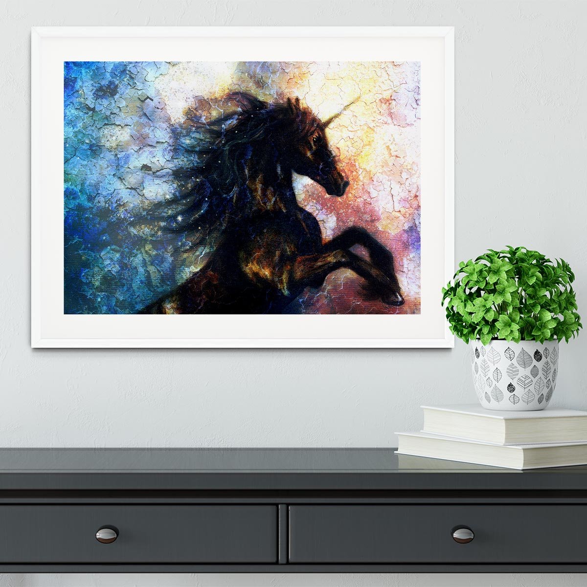 Unicorn dancing Framed Print - Canvas Art Rocks - 5