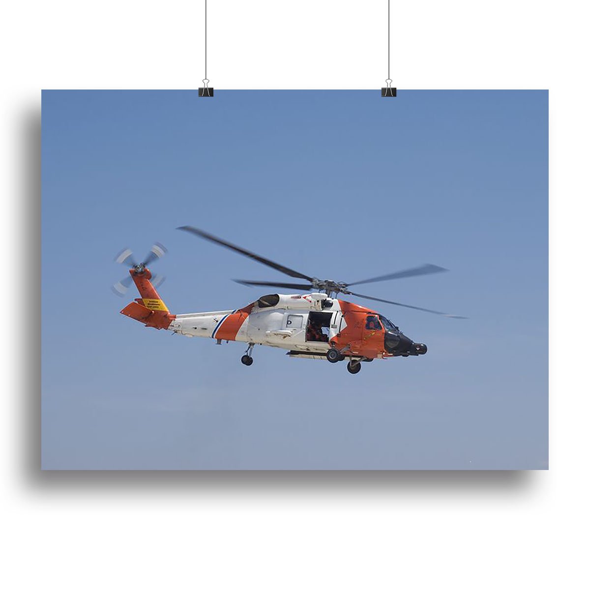 United States Coast Guard helicopter Canvas Print or Poster