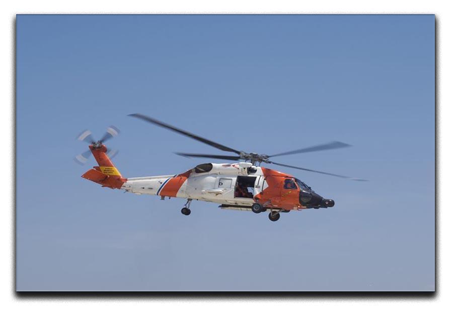 United States Coast Guard helicopter Canvas Print or Poster  - Canvas Art Rocks - 1