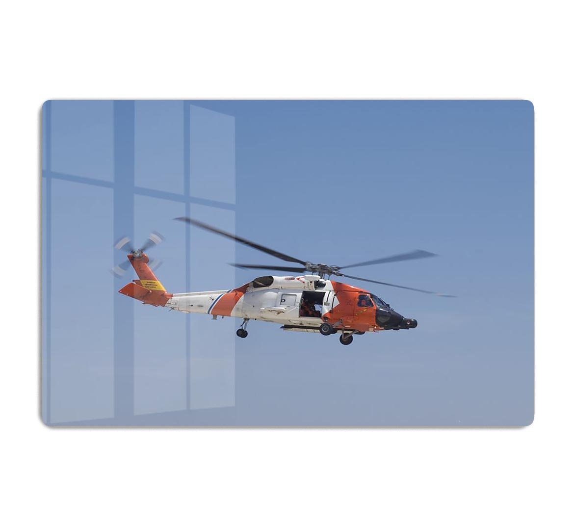 United States Coast Guard helicopter HD Metal Print