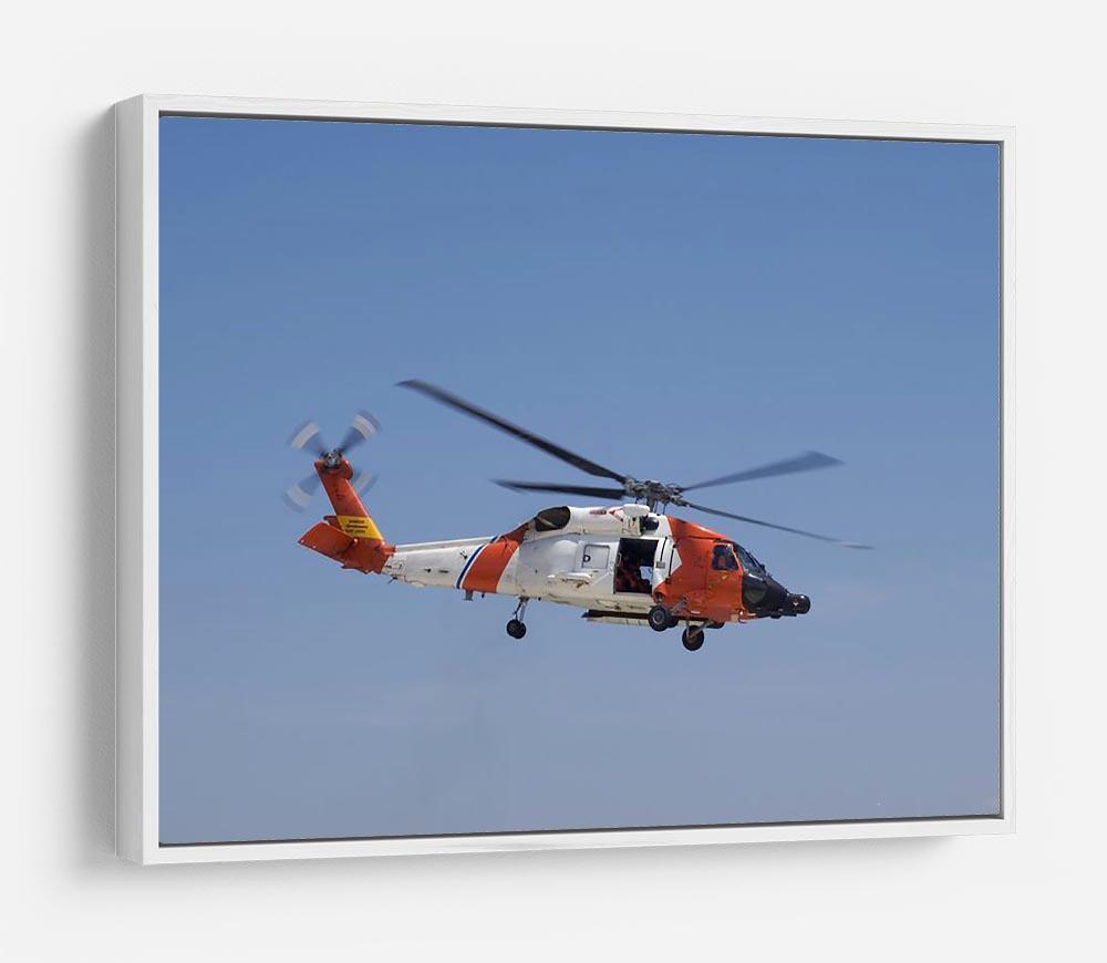 United States Coast Guard helicopter HD Metal Print