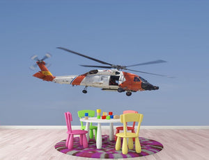 United States Coast Guard helicopter Wall Mural Wallpaper - Canvas Art Rocks - 3