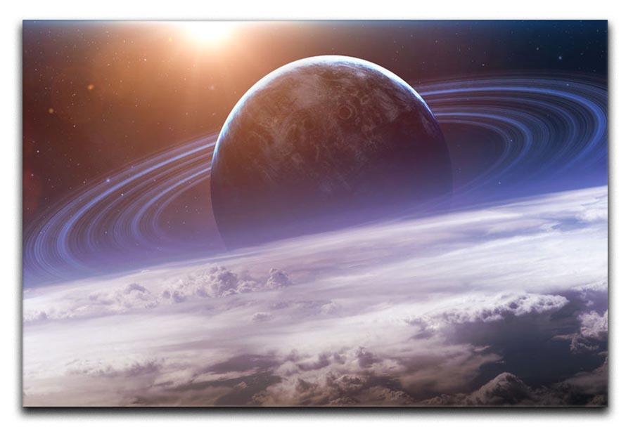 Universe scene with planets Canvas Print or Poster  - Canvas Art Rocks - 1