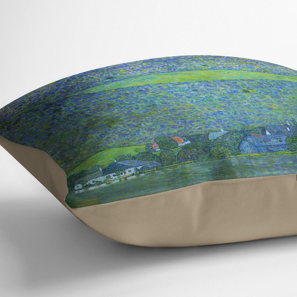 Unterach at the Attersee by Klimt Throw Pillow