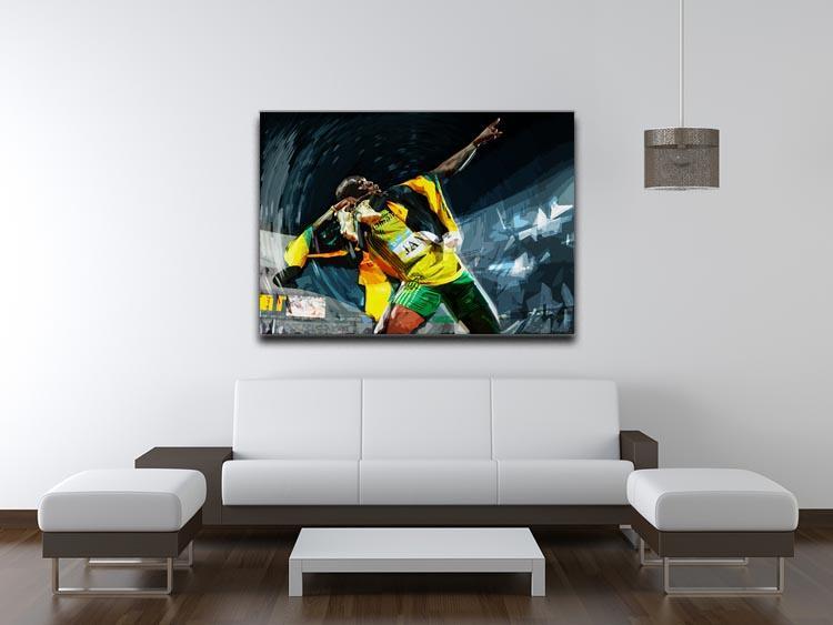 Usian Bolt Iconic Pose Canvas Print or Poster - Canvas Art Rocks - 4