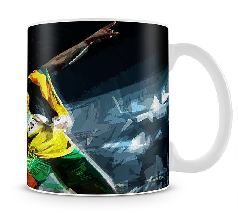 Usian Bolt Iconic Pose Mug - Canvas Art Rocks - 1