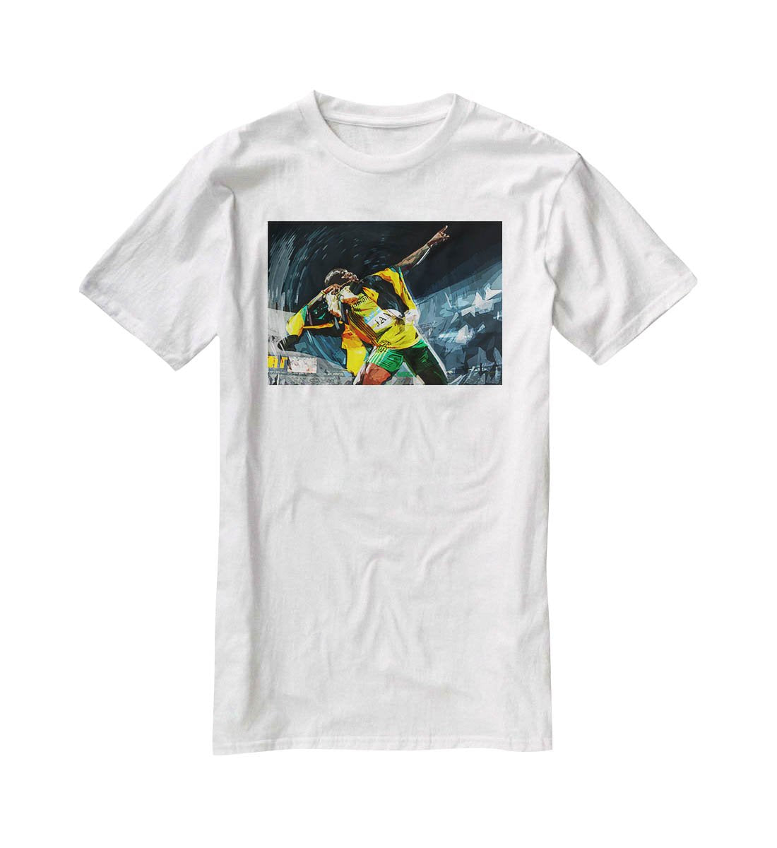 Usian Bolt Iconic Pose T-Shirt - Canvas Art Rocks - 5
