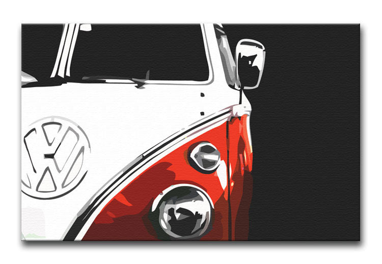 VW Camper Print - Canvas Art Rocks - 1