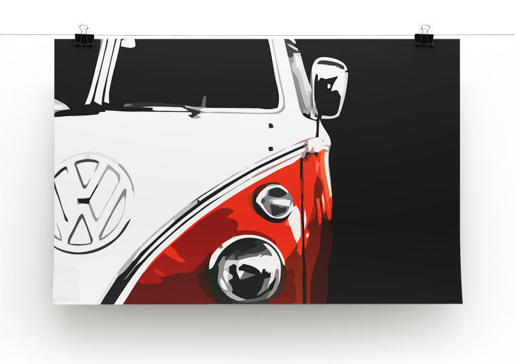 VW Camper Print - Canvas Art Rocks - 2