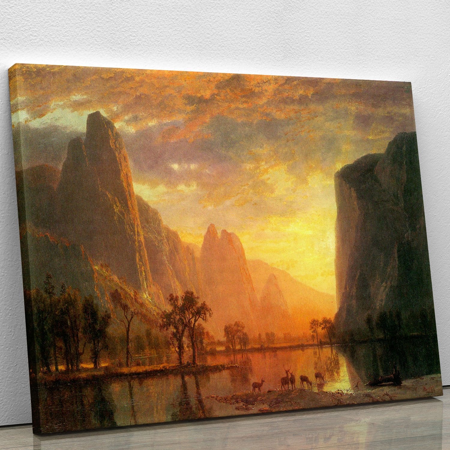 Valley in Yosemite by Bierstadt Canvas Print or Poster