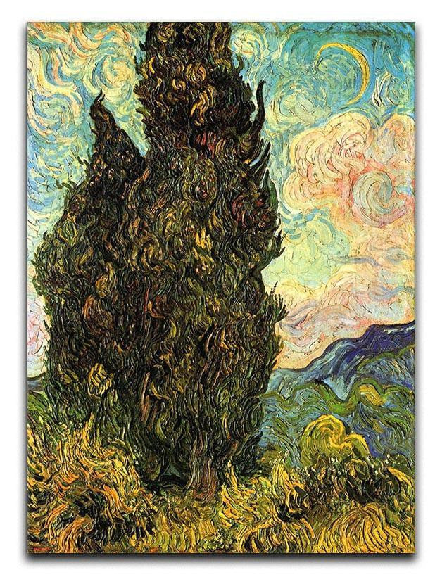 Van Gogh Cypresses Canvas Print & Poster  - Canvas Art Rocks - 1