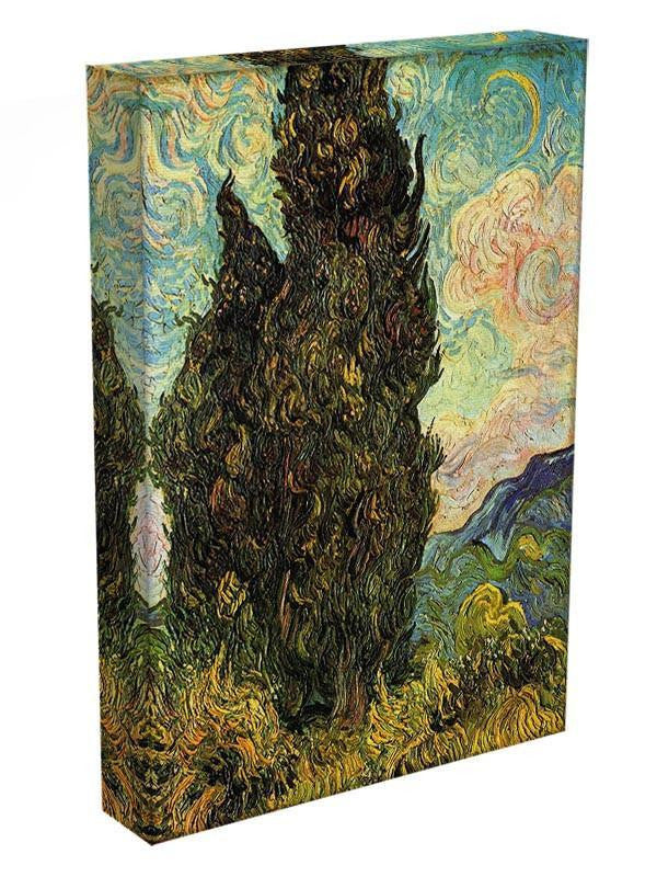 Van Gogh Cypresses Canvas Print & Poster - Canvas Art Rocks - 3