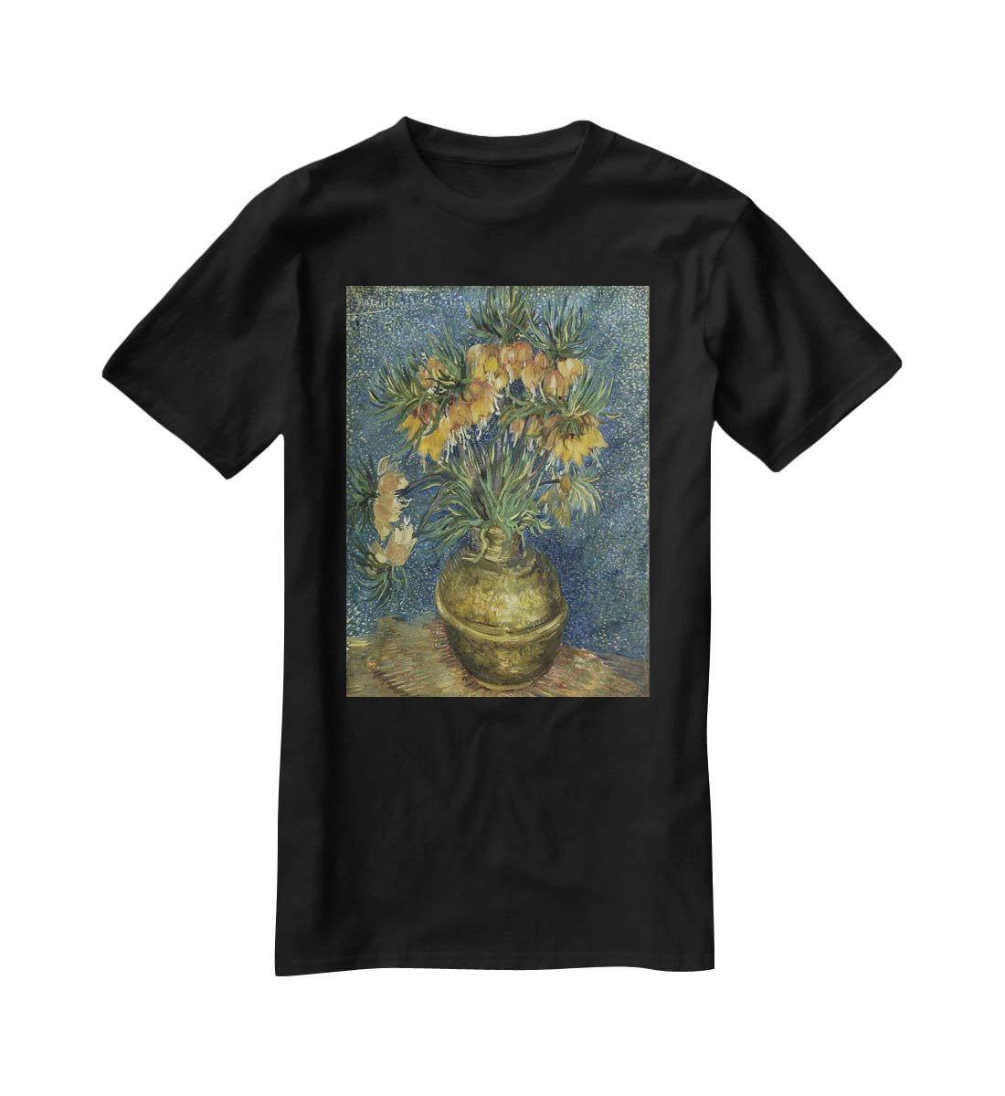 Van Gogh Fritillaries in a Copper Vase T-Shirt - Canvas Art Rocks - 1