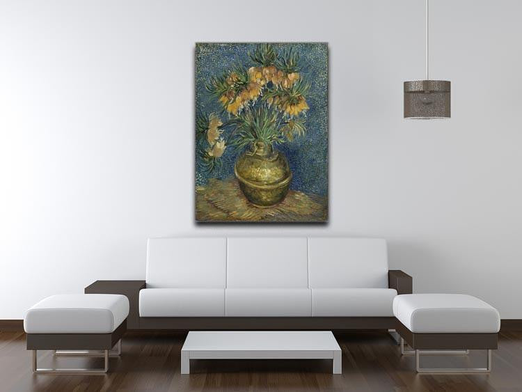 Van Gogh Fritillaries in a Copper Vase Canvas Print & Poster - Canvas Art Rocks - 4