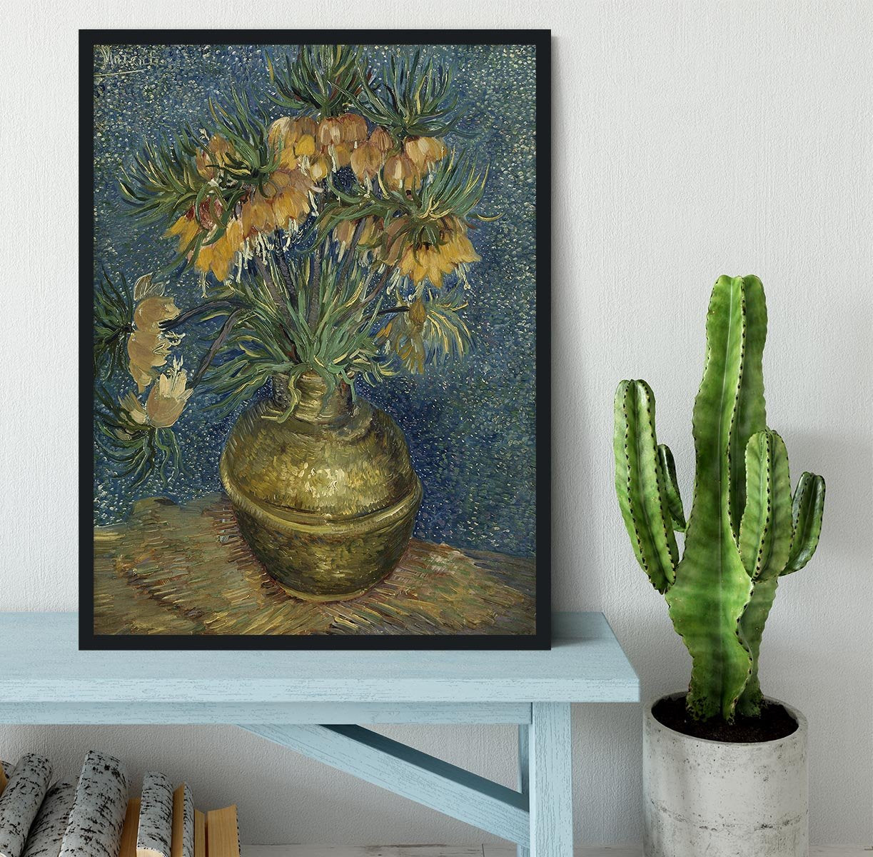 Van Gogh Fritillaries in a Copper Vase Framed Print - Canvas Art Rocks - 2