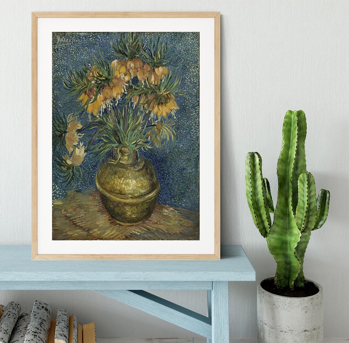 Van Gogh Fritillaries in a Copper Vase Framed Print - Canvas Art Rocks - 3
