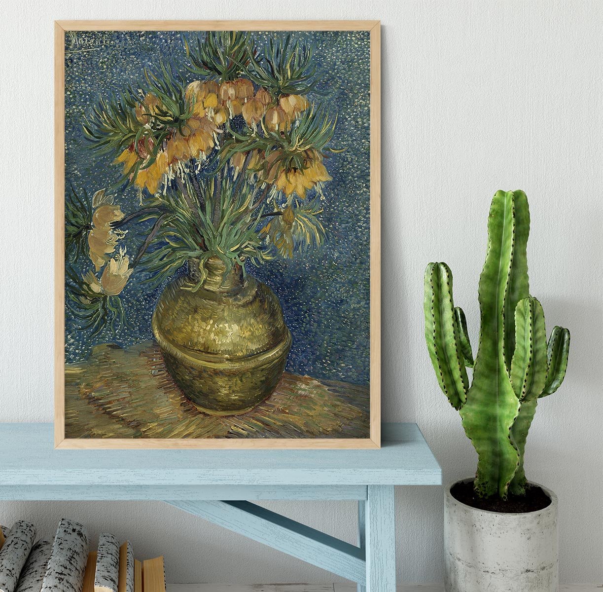 Van Gogh Fritillaries in a Copper Vase Framed Print - Canvas Art Rocks - 4