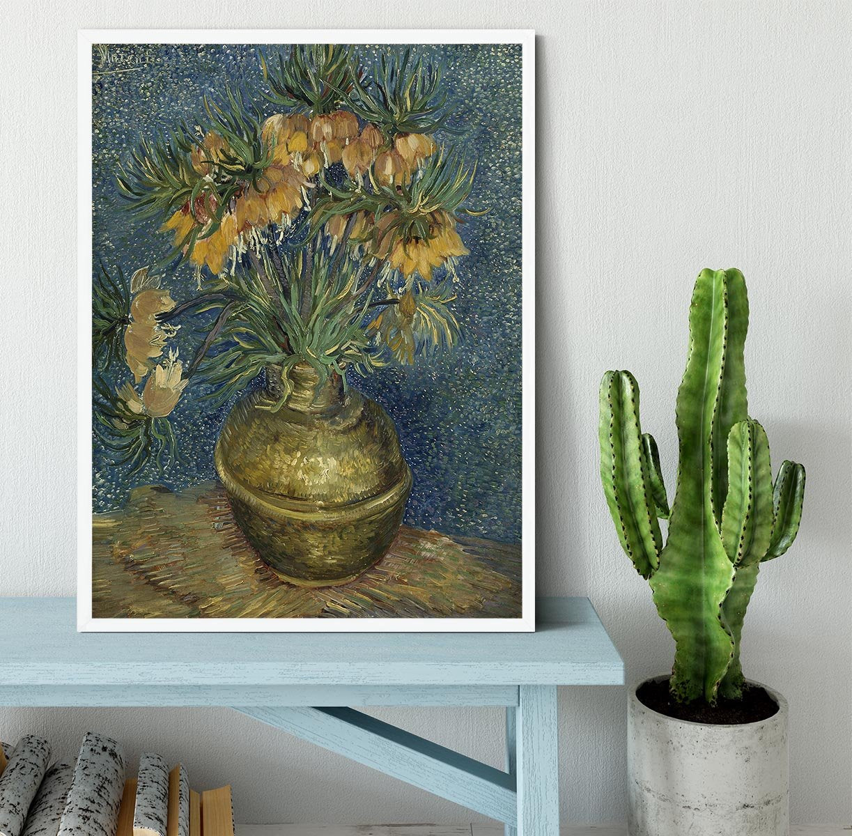 Van Gogh Fritillaries in a Copper Vase Framed Print - Canvas Art Rocks -6