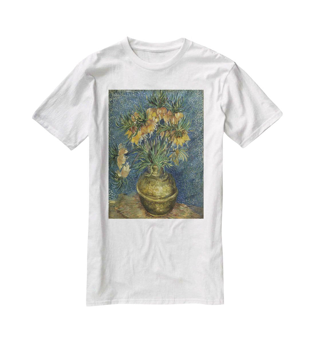 Van Gogh Fritillaries in a Copper Vase T-Shirt - Canvas Art Rocks - 5