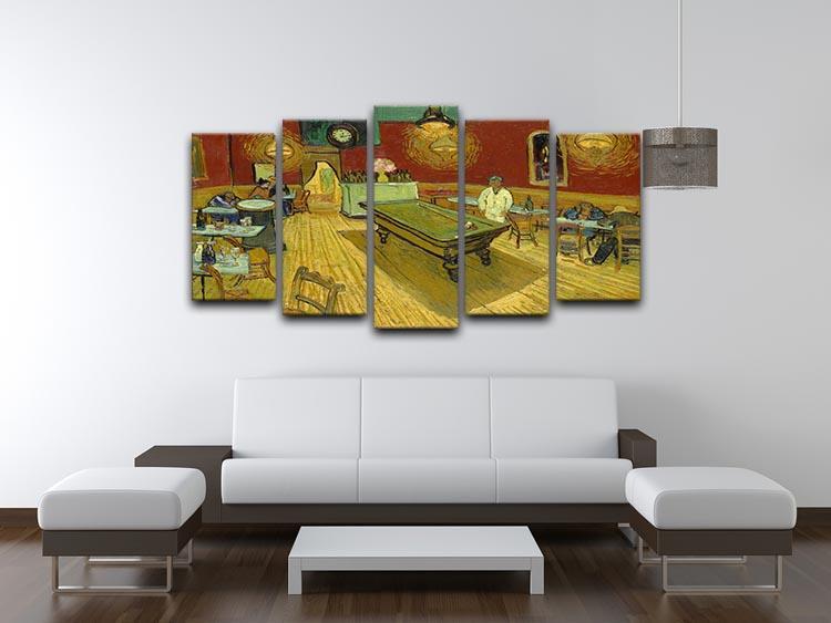 Van Gogh Night Cafe 5 Split Panel Canvas - Canvas Art Rocks - 3