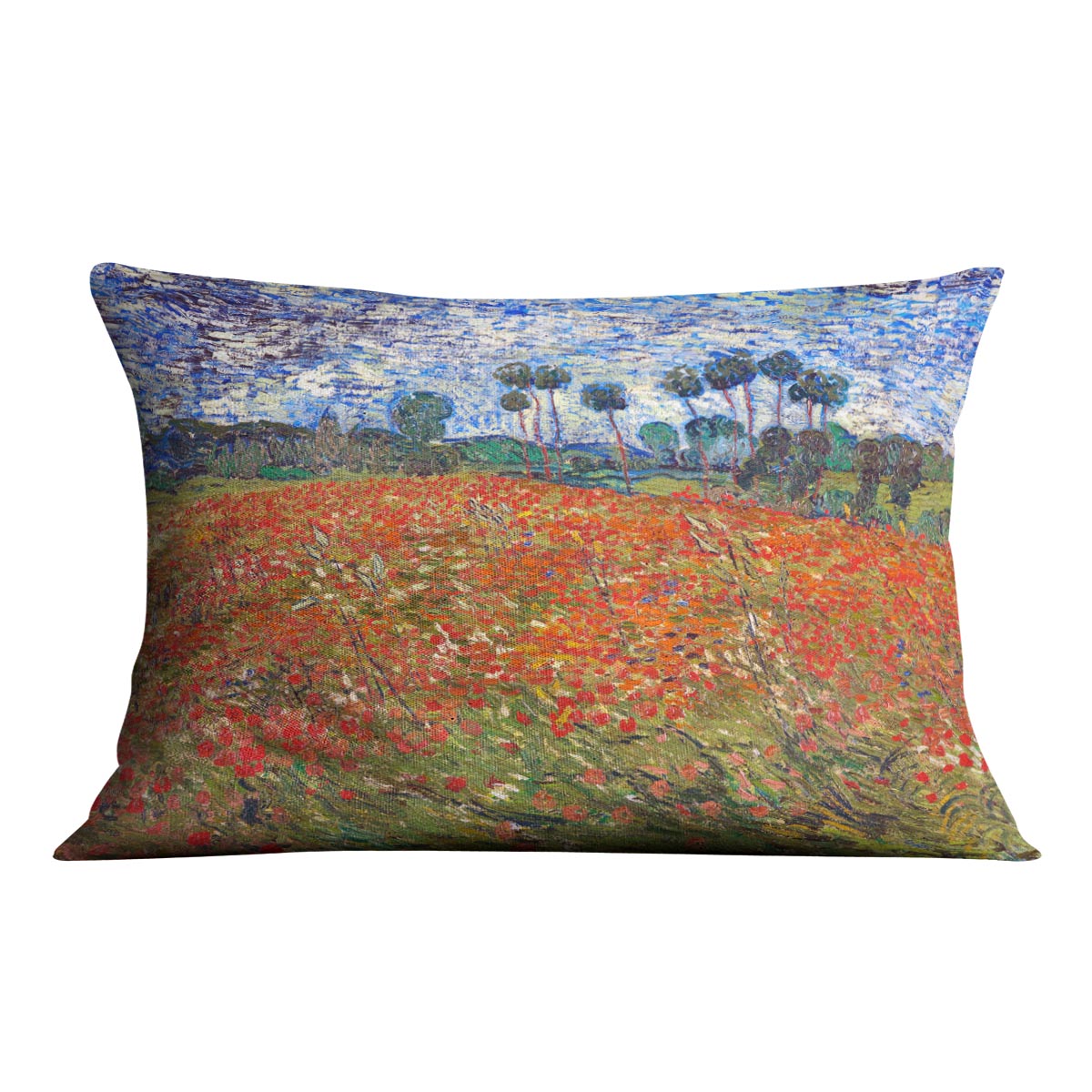 Van Gogh Poppies Field Cushion