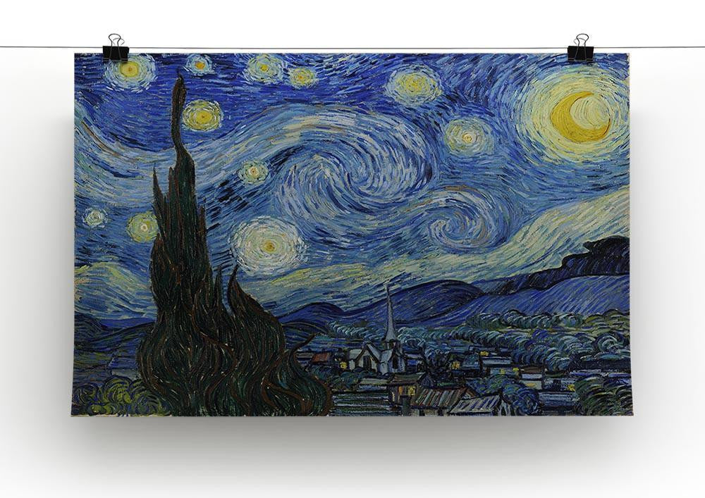 Van Gogh Starry Night Canvas Print & Poster - Canvas Art Rocks - 2