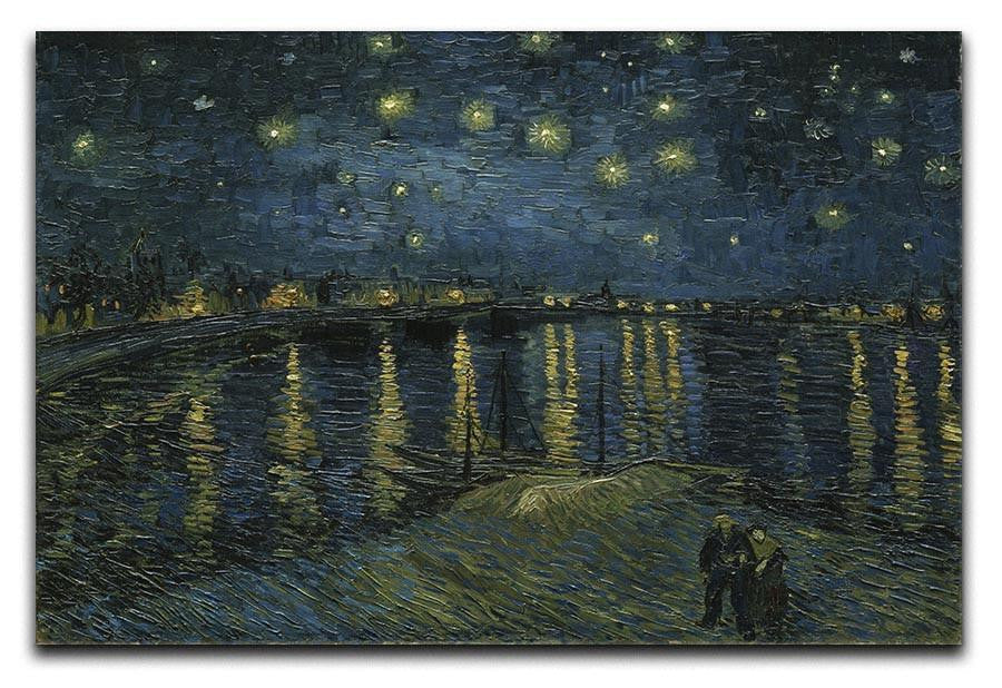 Van Gogh Starry Night over the Rhone Canvas Print & Poster  - Canvas Art Rocks - 1