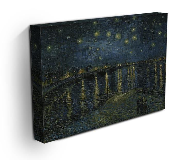 Van Gogh Starry Night over the Rhone Canvas Print & Poster - Canvas Art Rocks - 3