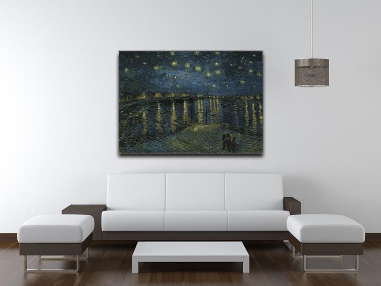 Van Gogh Starry Night over the Rhone Canvas Print & Poster - Canvas Art Rocks - 4