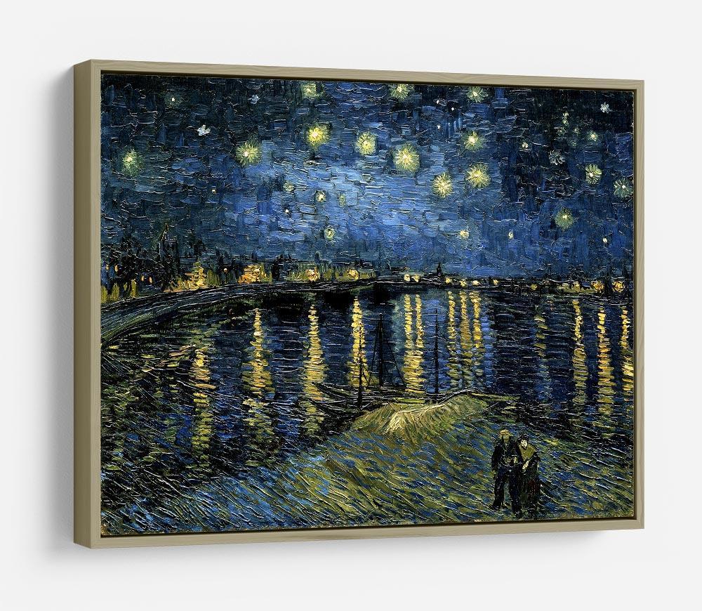 Van Gogh Starry Night over the Rhone HD Metal Print