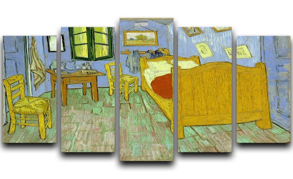 Van Gogh Vincents bedroom 5 Split Panel Canvas  - Canvas Art Rocks - 1