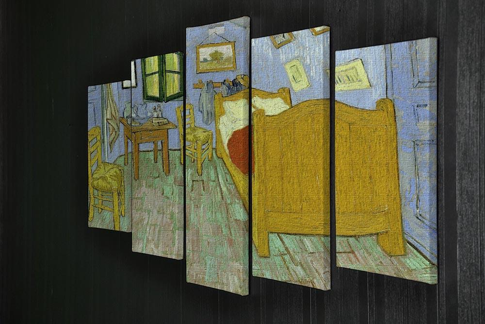 Van Gogh Vincents bedroom 5 Split Panel Canvas - Canvas Art Rocks - 2