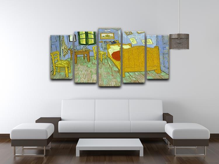 Van Gogh Vincents bedroom 5 Split Panel Canvas - Canvas Art Rocks - 3