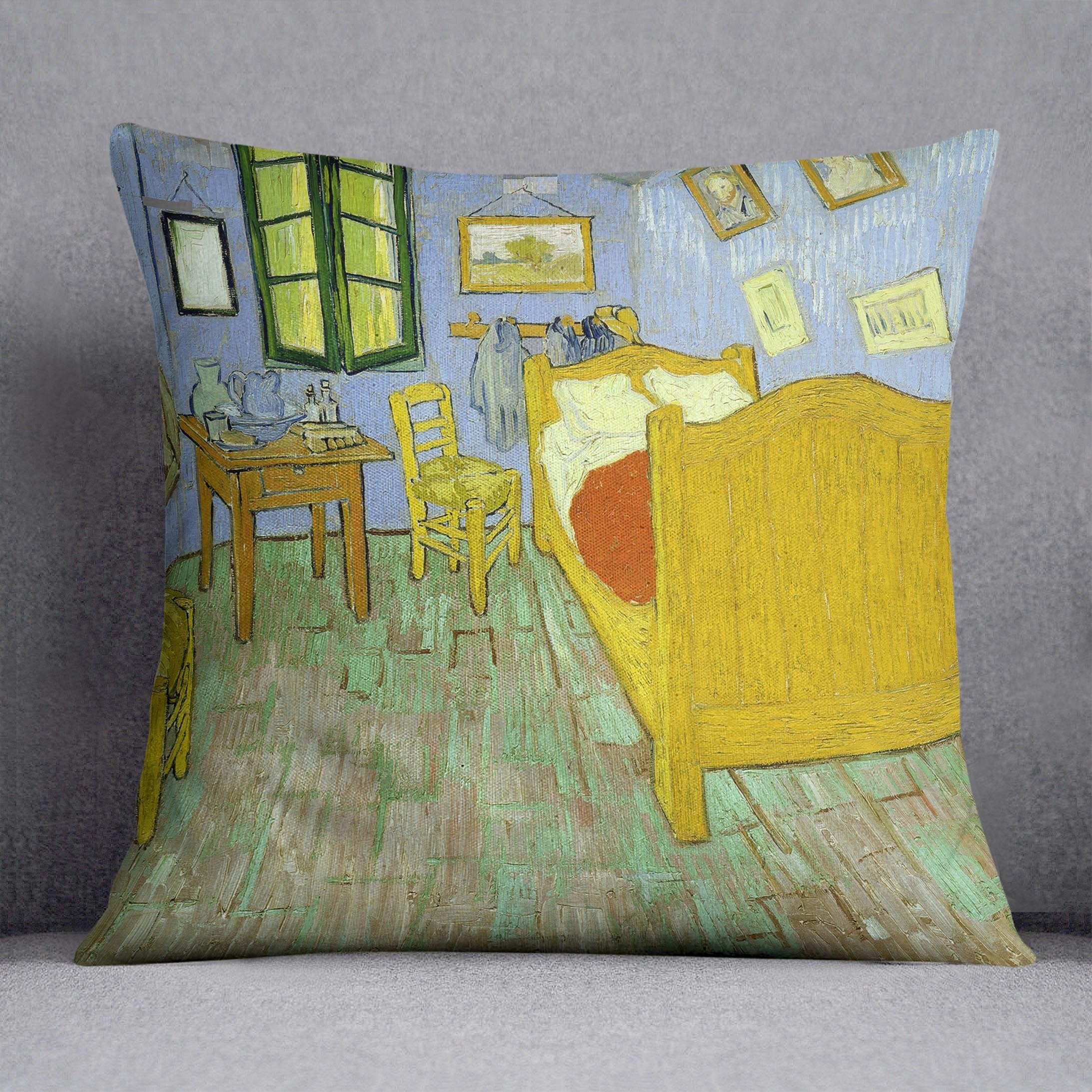 Van Gogh Vincents bedroom Throw Pillow