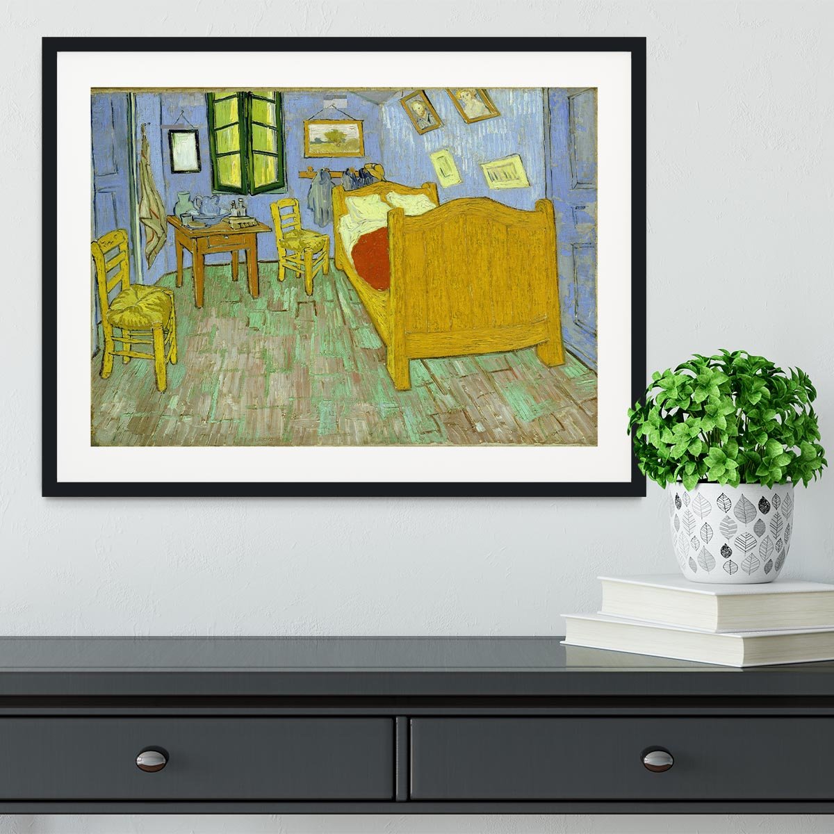 Van Gogh Vincents bedroom Framed Print - Canvas Art Rocks - 1