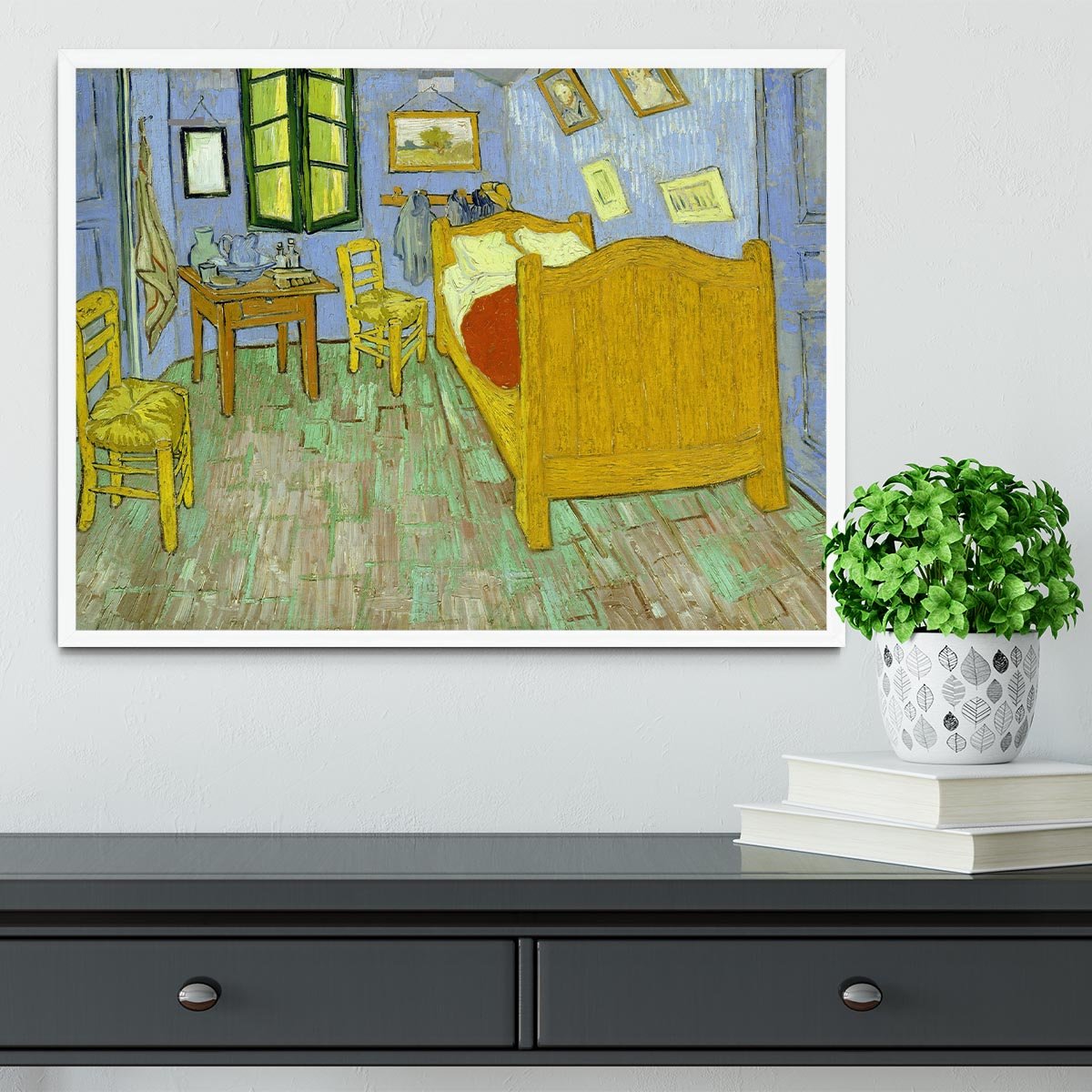 Van Gogh Vincents bedroom Framed Print - Canvas Art Rocks -6