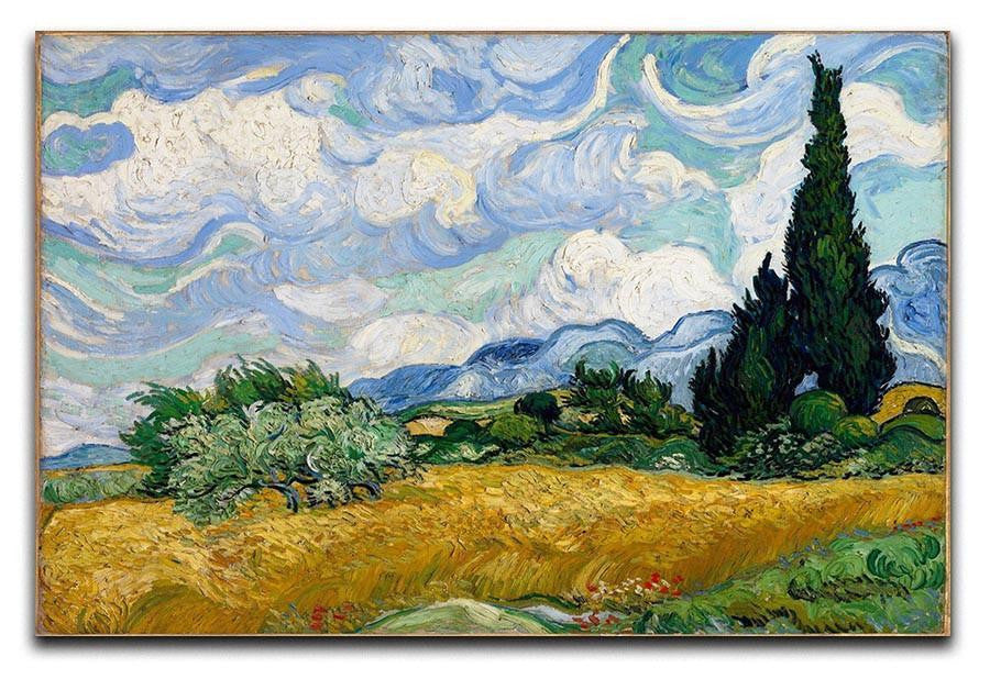 Van Gogh Wheat Field with Cypresses Canvas Print & Poster  - Canvas Art Rocks - 1