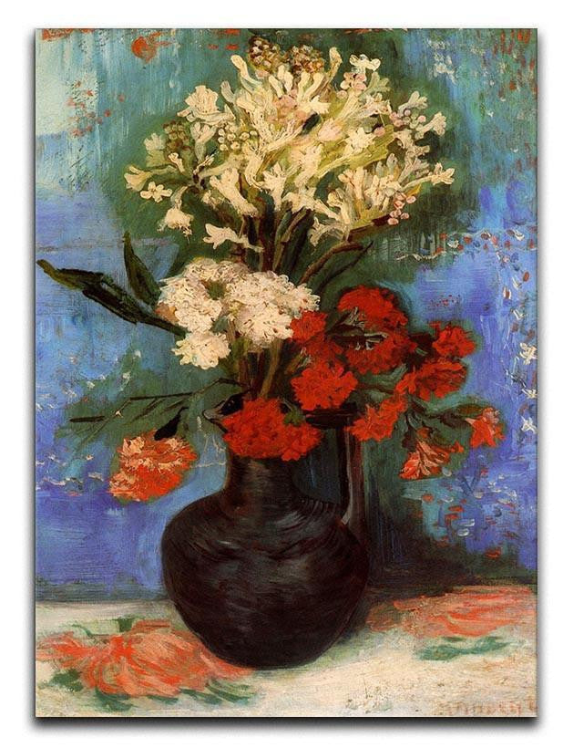 Vase with Carnations and Other Flowers by Van Gogh Canvas Print & Poster  - Canvas Art Rocks - 1